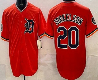 Detroit Tigers #20 Spencer Torkelson Orange Limited Stitched Baseball Jersey