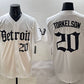 Detroit Tigers #20 Spencer Torkelson White 'Motor Gothic Edition' Vapor Premier Limited Stitched Baseball Jersey
