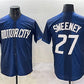 Detroit Tigers #27 Trey Sweeney 2024 Navy City Connect Cool Base Limited Stitched Baseball Jersey