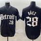 Detroit Tigers #28 Javier Báez Black 'Motor Gothic Edition' Vapor Premier Limited Stitched Baseball Jersey