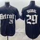 Detroit Tigers #29 Tarik Skubal Black 'Motor Gothic Edition' Vapor Premier Limited Stitched Baseball Jersey