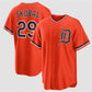 Detroit Tigers #29 Tarik Skubal Orange Alternate Stitched Baseball Jersey