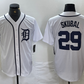 Detroit Tigers #29 Tarik Skubal White Cool Base Stitched Baseball Jersey