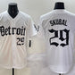 Detroit Tigers #29 Tarik Skubal White 'Motor Gothic Edition' Vapor Premier Limited Stitched Baseball Jersey