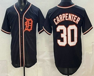 Detroit Tigers #30 Kerry Carpenter 2026 Black Fashion Cool Base Jersey
