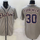 Detroit Tigers #30 Kerry Carpenter Grey Cool Base Stitched Baseball Jersey