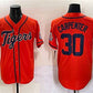 Detroit Tigers #30 Kerry Carpenter Orange With Patch Cool Base Stitched Baseball Jersey