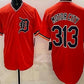 Detroit Tigers #313 Motor City Orange Limited Stitched Baseball Jersey