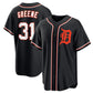 Detroit Tigers #31 Riley Greene Black Out Stitched Baseball Jersey