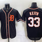 Detroit Tigers #33 Colt Keith 2026 Fashion Replica Black Out Stitched Jersey