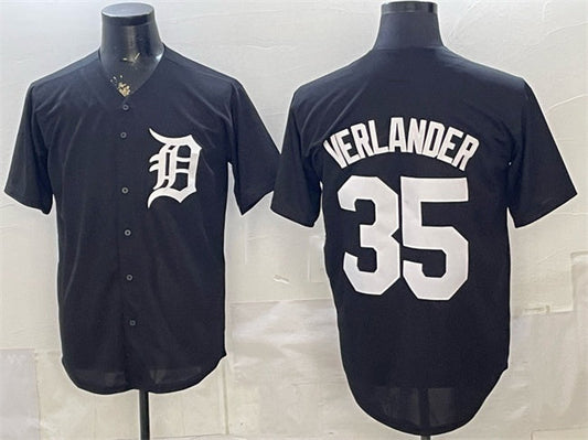 Detroit Tigers #35 Justin Verlander Black Limited Stitched Jersey