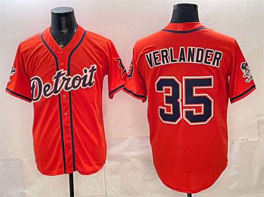 Detroit Tigers #35 Justin Verlander Orange 2026 Cool Base Stitched Baseball Jersey