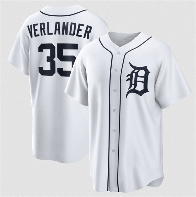 Detroit Tigers #35 Justin Verlander White 2026 Cool Base Stitched Baseball Jersey