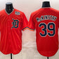 Detroit Tigers #39 Zach McKinstry Orange 2026 Alternate USA 250' Patch Vapor Premier Limited Stitched Baseball Jersey
