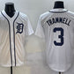 Detroit Tigers #3 Alan Trammell White Cool Base Stitched Baseball Jersey