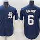 Detroit Tigers #6 Al Kaline Navy Cool Base Stitched Baseball Jersey