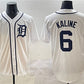 Detroit Tigers #6 Al Kaline White Cool Base Stitched Baseball Jersey