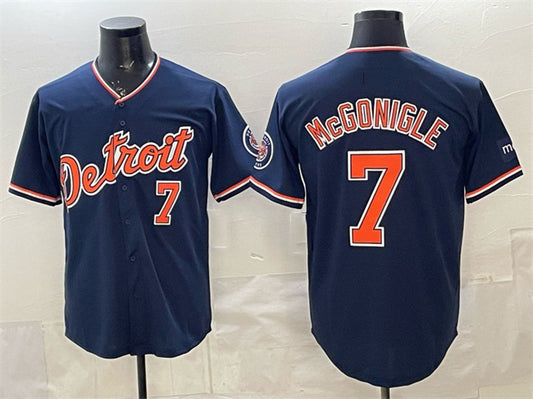 Detroit Tigers #7 Kevin McGonigle Navy 2026 Alternate Vapor Premier Limited Stitched Baseball Jersey