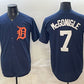 Detroit Tigers #7 Kevin McGonigle Navy Cool Base Stitched Baseball Jersey