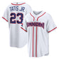 Dominican Republic Baseball #23 Fernando Tatis Jr. 2026 World Baseball Classic Home Stadium Jersey - White Baseball Jersey Puhics