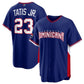 Dominican Republic Baseball #23 Fernando Tatis Jr. Navy 2026 World Baseball Classic Road Stadium Stitched Baseball Jersey
