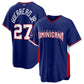 Dominican Republic Baseball #27 Vladimir Guerrero Jr. Navy 2026 World Baseball Classic Road Stadium Stitched Baseball Jersey