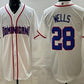 Dominican Republic Baseball #28 Austin Wells White 2026 World Baseball Classic Cool Base Stitched Baseball Jersey