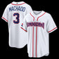 Dominican Republic Baseball #3 Manny Machado 2026 World Baseball Classic Home Stadium Jersey - White Baseball Jersey Puhics