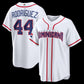 Dominican Republic Baseball #44 Julio Rodr¨ªguez 2026 World Baseball Classic Home Stadium Jersey - White Baseball Jersey Puhics