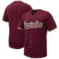 F.State Seminoles Replica Full-Button Baseball Jersey - Garnet American College Jerseys