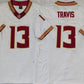 F.State Seminoles #13 Jordan Travis White 2023 F.U.S.E Stitched College Jerseys