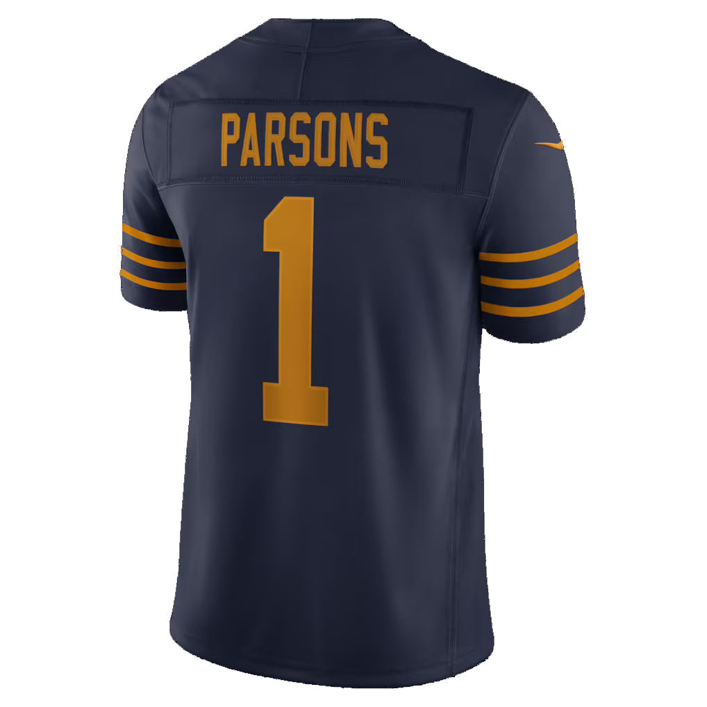 GB.Packers #1 Micah Parsons Navy Alternate Vapor F.U.S.E. Stitched Limited Football Jersey