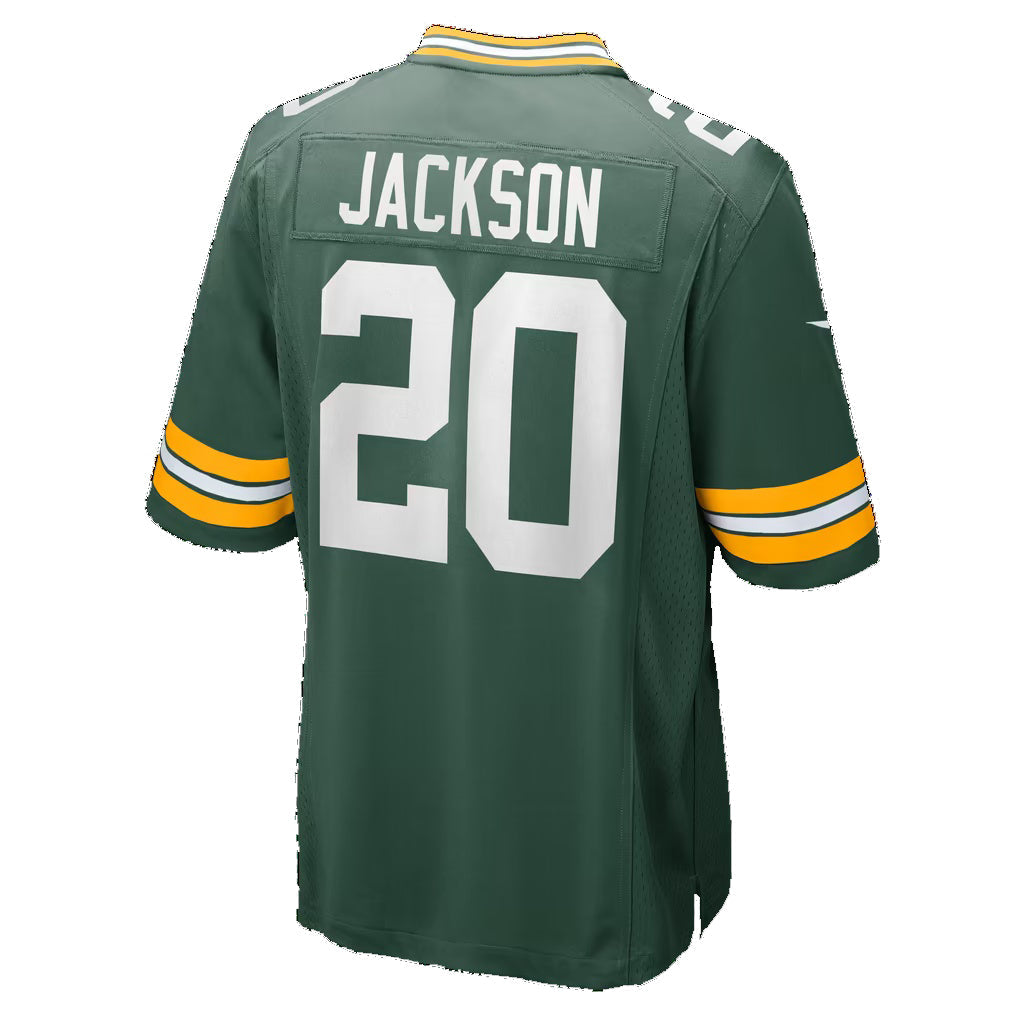 GB.Packers #20 Domani Jackson Green Team Game Football Jersey