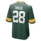 GB.Packers #28 Trey Smack Green Team Game Football Jersey