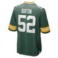 GB.Packers #52 Jager Burton Green Team Game Football Jersey