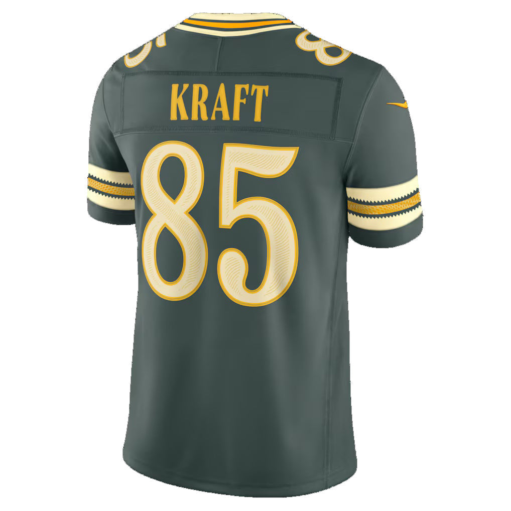 GB.Packers #85 Tucker Kraft Green 2026 Rivalries Collection Stitched Limited Football Jersey