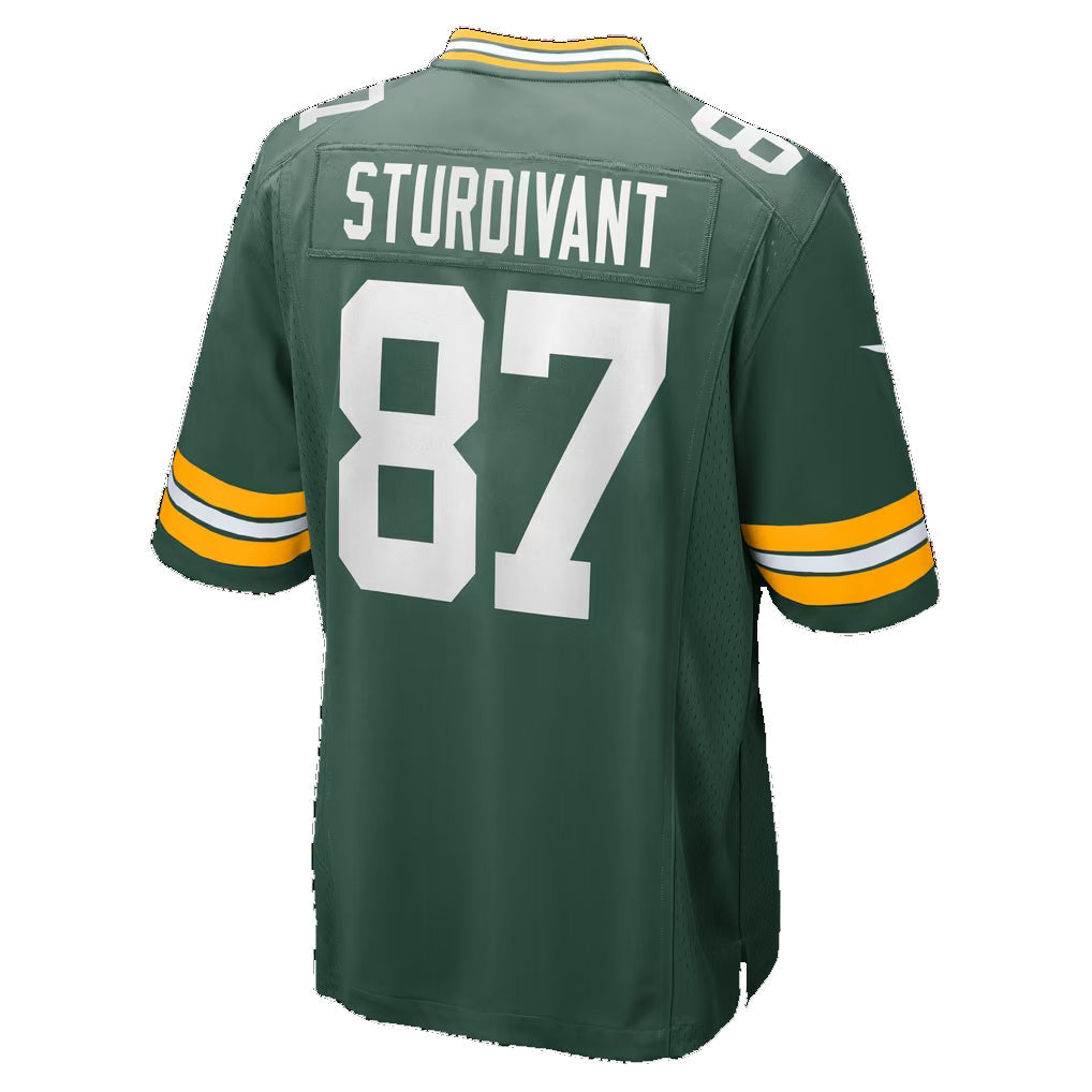 GB.Packers #87 J. Michael Sturdivant Green Team Game Football Jersey