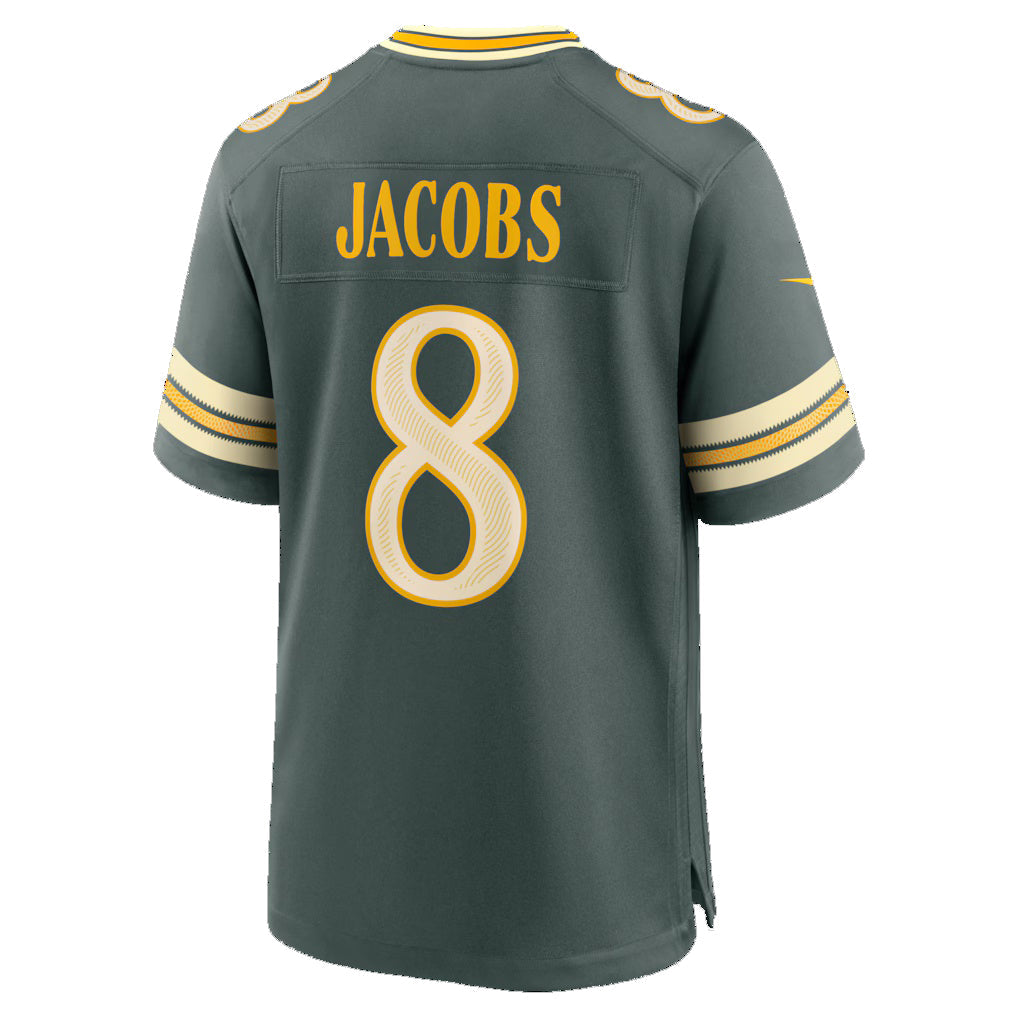 GB.Packers #8 Josh Jacobs Green 2026 Rivalries Collection Game Football Jersey