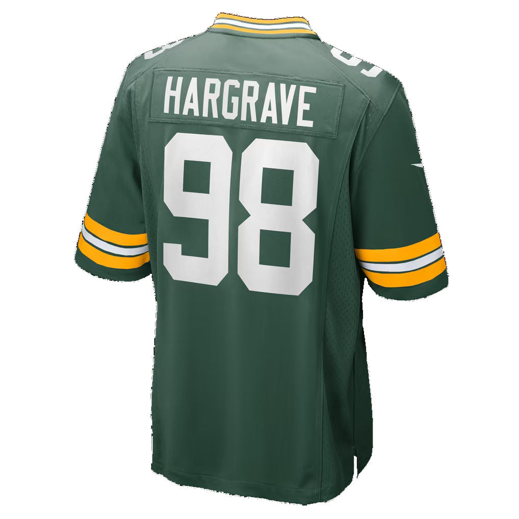 GB.Packers #98 Javon Hargrave Green Team Game Football Jersey