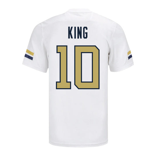 G.Tech #10 Haynes King Student Athlete  White Football Stitched American College Jerseys