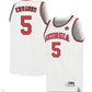 Georgia #5 Anthony Edwards White Stitched jerseys