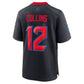 H.Texans #12 Nico Collins Navy Alternate 2 25th Season Game Football Jersey