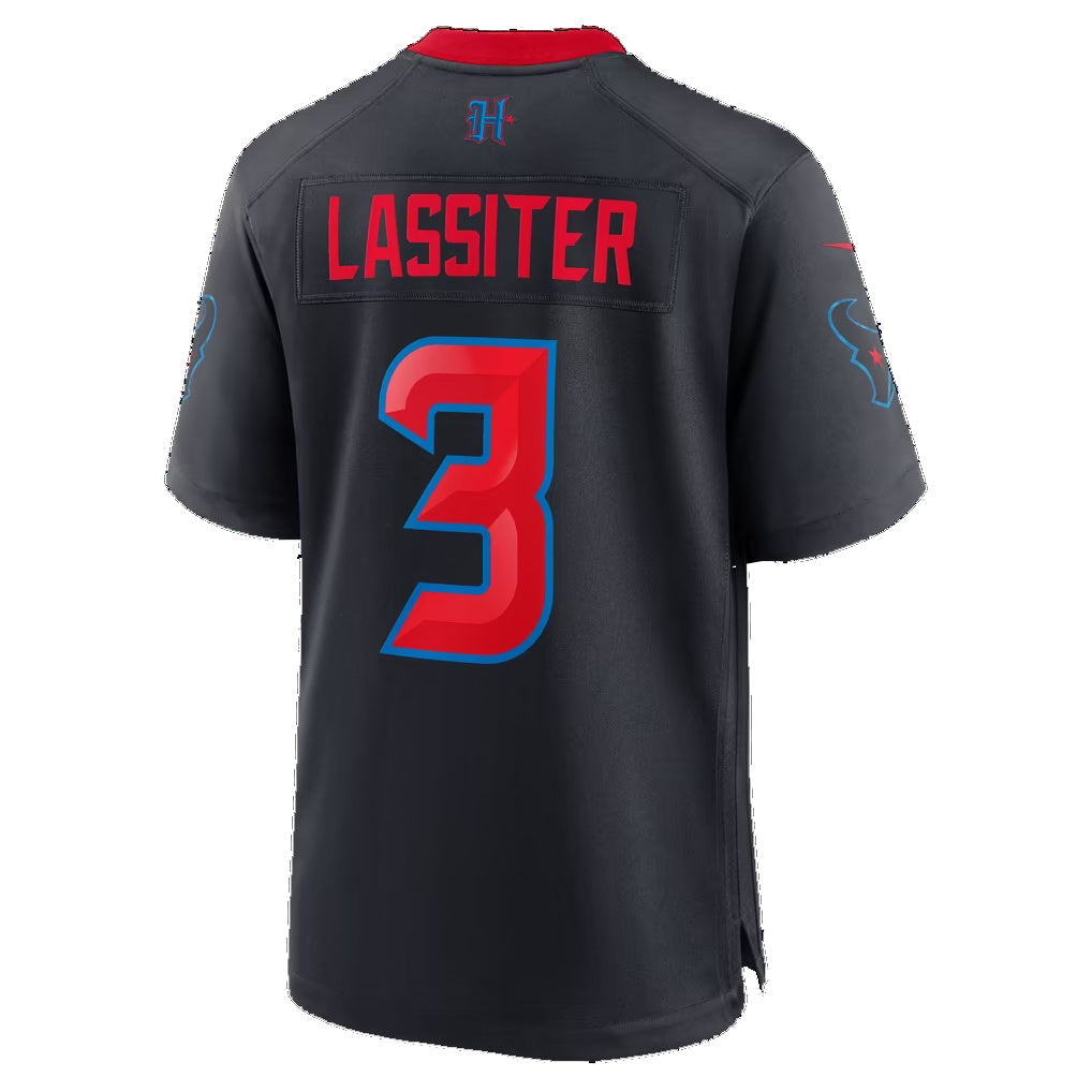 H.Texans #3 Kamari Lassiter Navy Alternate Game Football Jersey