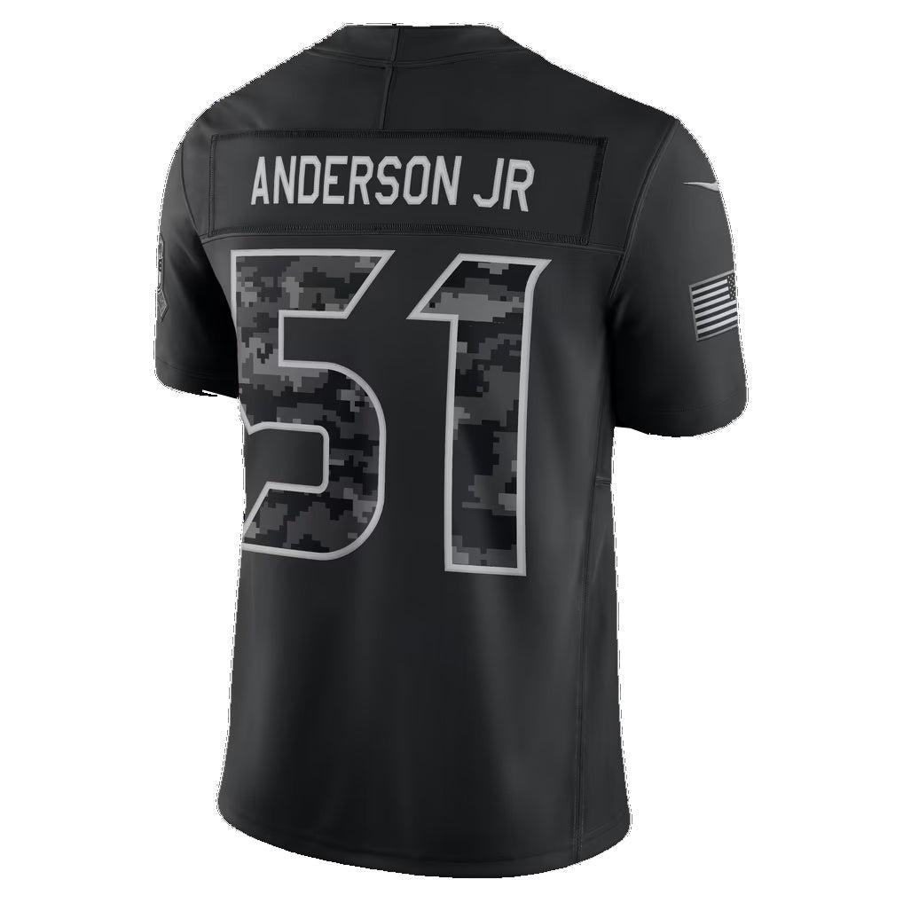 H.Texans #51 Will Anderson Jr. Black 2026 Salute to Service Stitched Limited Football Jersey
