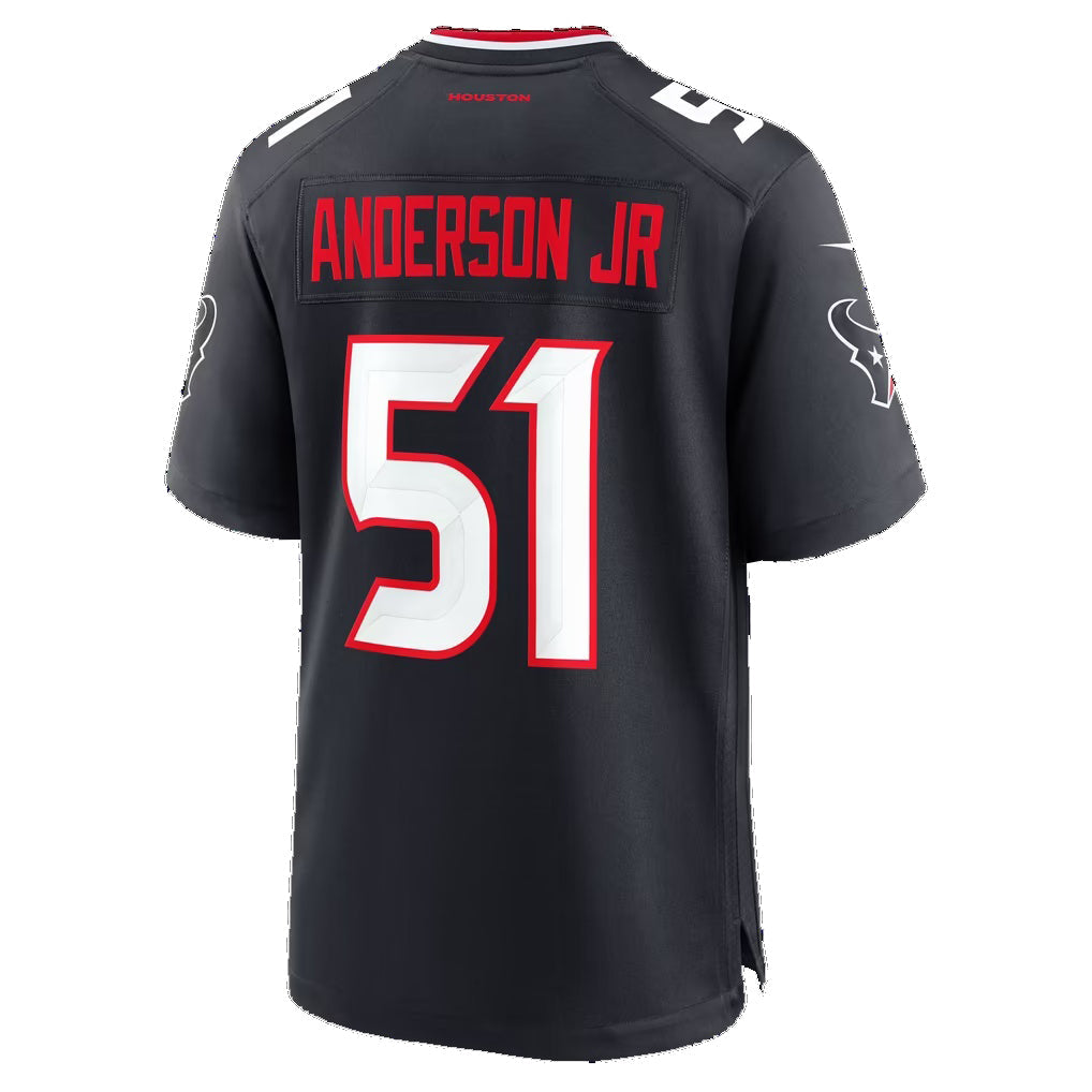H.Texans #51 Will Anderson Jr. Navy Team 25th Season Game Football Jersey