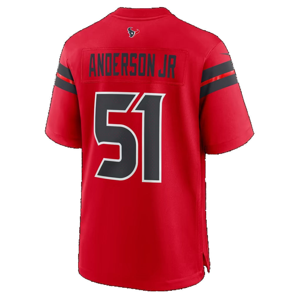 H.Texans #51 Will Anderson Jr. Red Alternate 25th Season Game Football Jersey