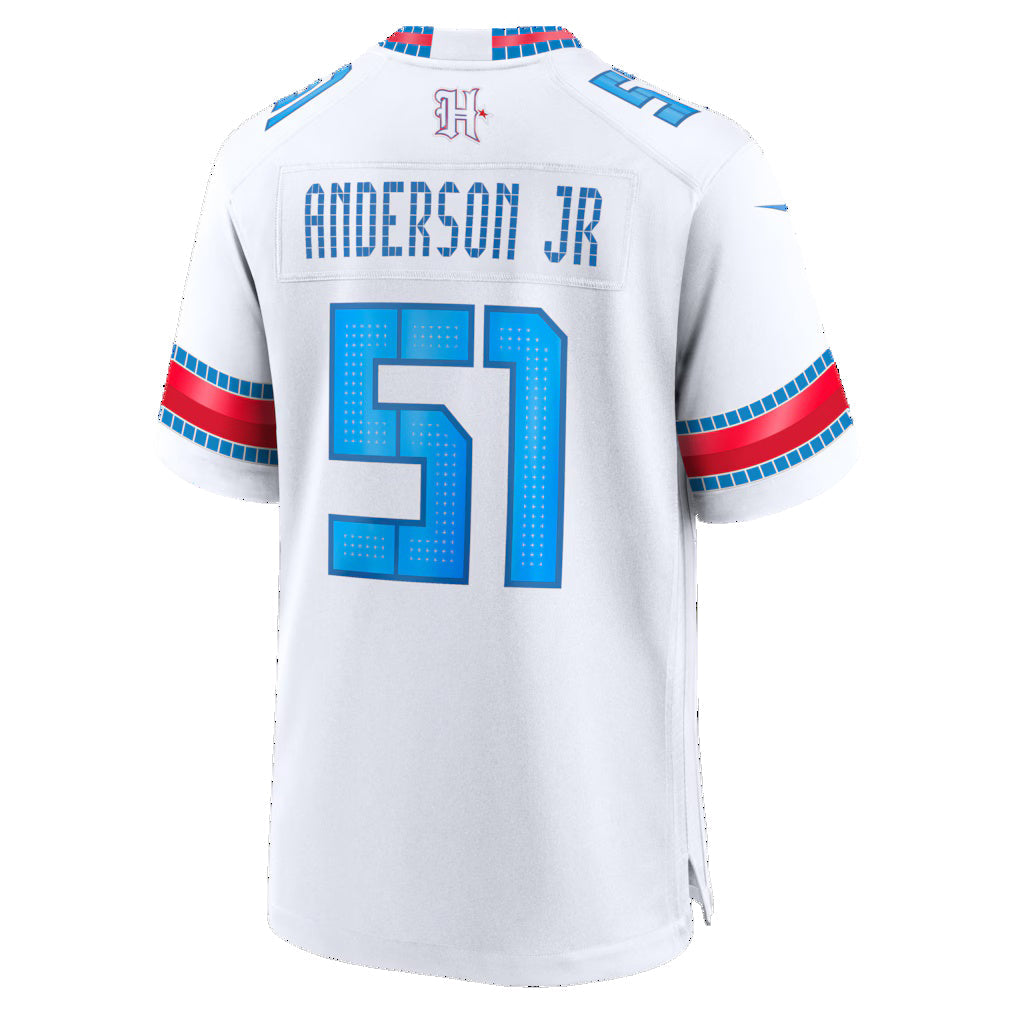 H.Texans #51 Will Anderson Jr. White 2026 Rivalries Collection Game Football Jersey