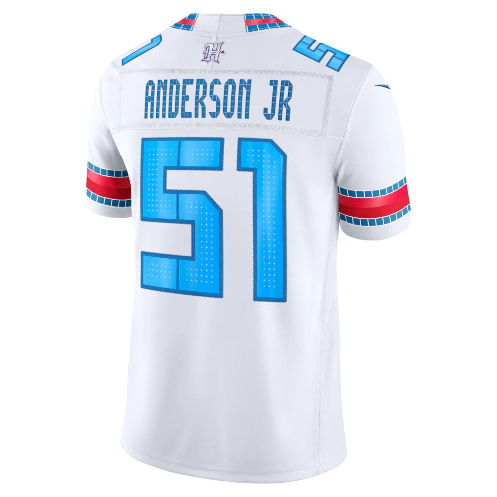 H.Texans #51 Will Anderson Jr. White 2026 Rivalries Collection Stitched Limited Football Jersey