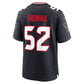H.Texans #52 Xavier Thomas Navy Team Game Football Jersey