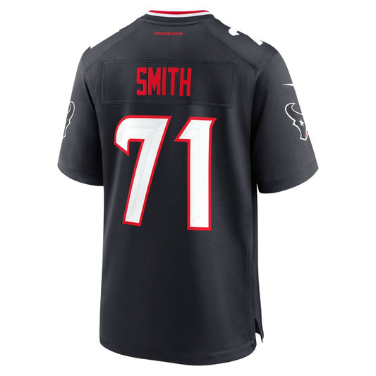 H.Texans #71 Braden Smith Navy Team Game American Football Jersey
